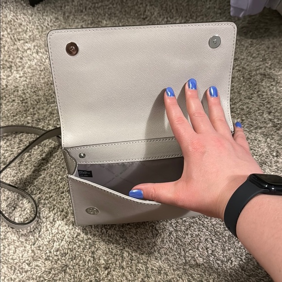 Michael Kors Gray Crossbody Bag with Adjustable Strap - Picture 4 of 5